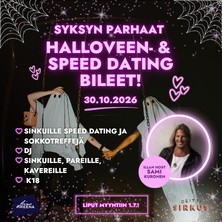 Halloween- ja Speed dating bileet